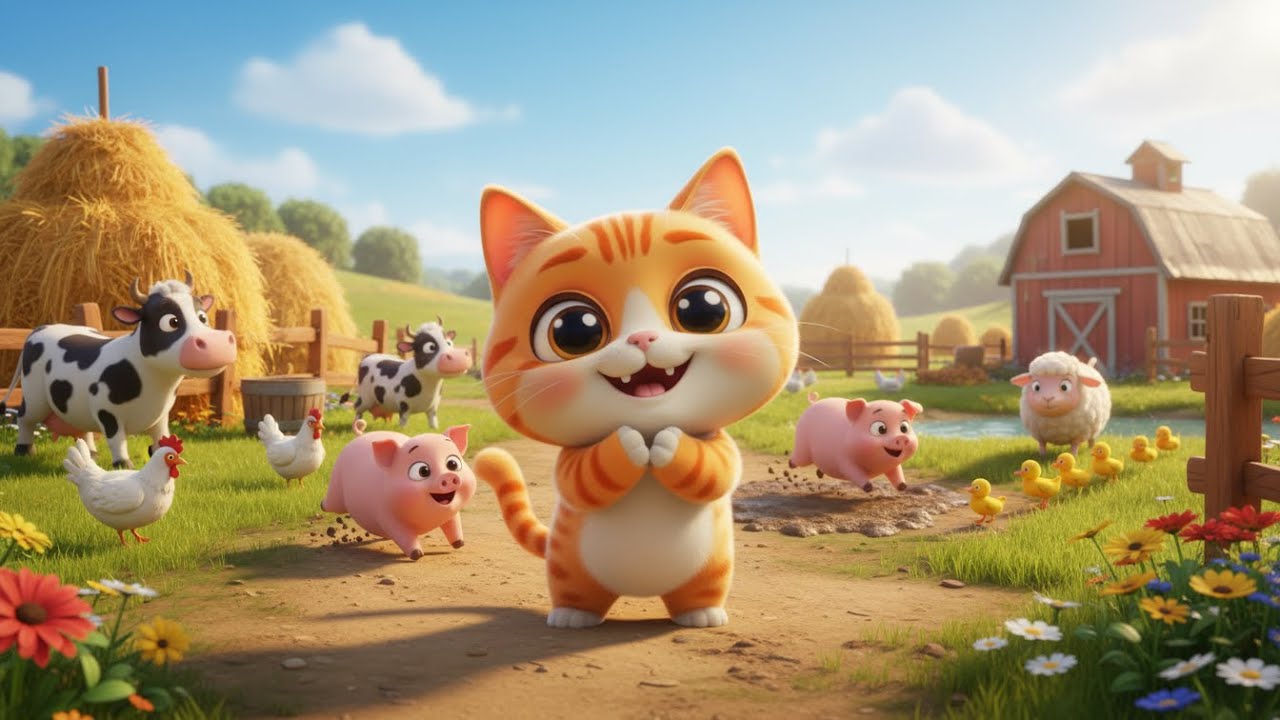 Happy Farm Morning Song for Kids | Fun Nursery Rhyme & Baby Songs 🌾🐓🎶