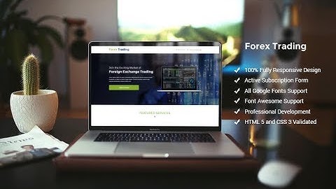 Forex Website Template - Business Website |Olanding