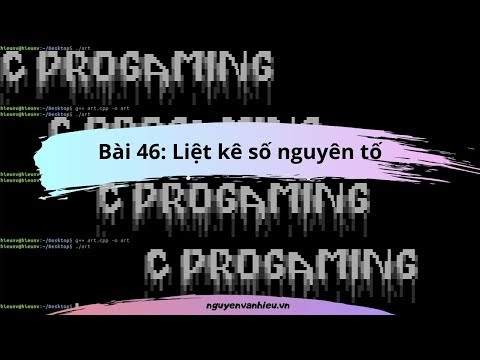Video Bài 46. Liệt kê các số nguyên tố trong mảng - youtube