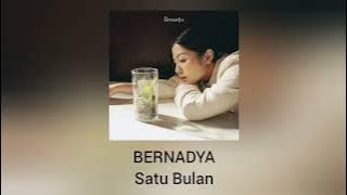 Bernadya - Satu Bulan (Official Audio)