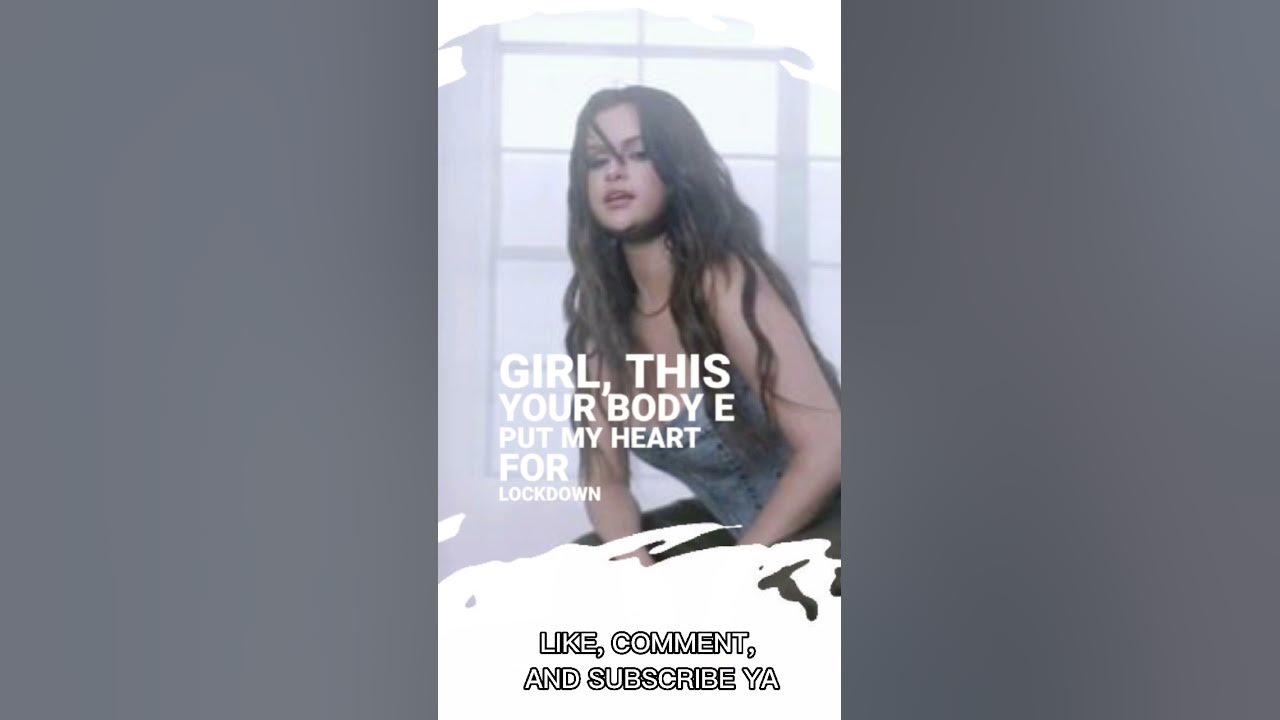 CALM DOWN - SELENA GOMEZ - LYRICS - YouTube