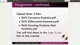 Formatting Course material in Moodle - English