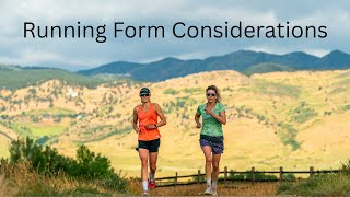 Running form considerations