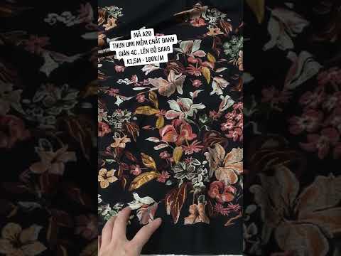 Video Mã A20 Thun Umi cott | Vải Hàn Xuất Dư SĐT: 0916279528 - youtube