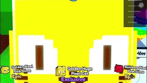 I hatched my FIRST Golden Huge Pixel Cat - Pet Simulator X