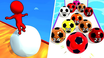 Snow Race 3D Vs Marble Run 3D - All Level Gameplay Android,iOS - NEW UPDATE