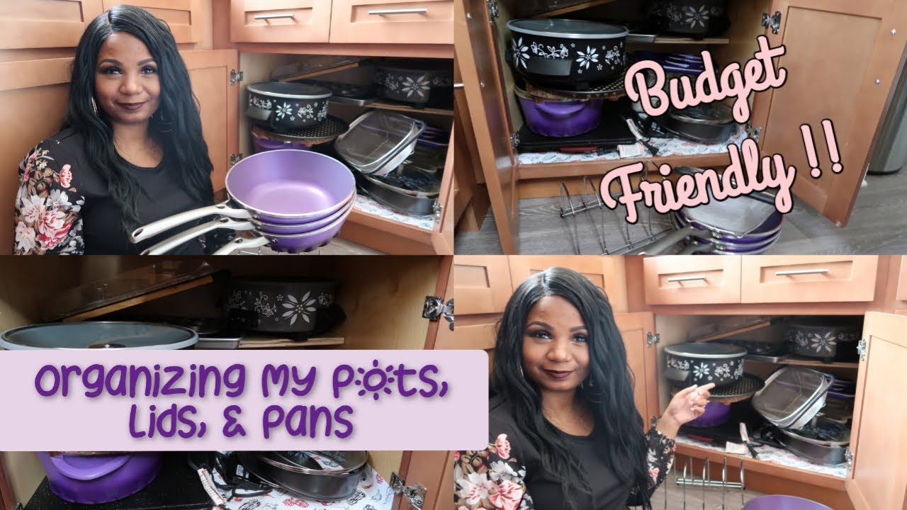 Realistic Pots & Pans Kitchen Cabinets Organization - YouTube