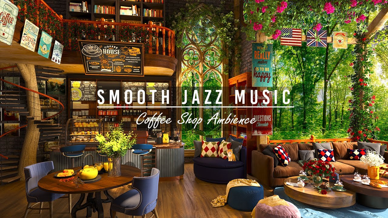 Jazz Relaxing Music for Work, Studying in Cozy Coffee Shop Ambience ☕ Smooth Jazz Instrumental Music