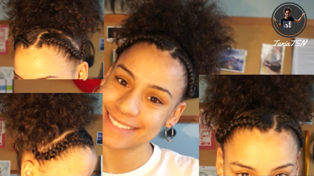 TWO BRAID HAIRSTYLE | NATURAL HAIR - YouTube