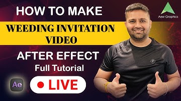 How to Make Wedding Invitation Video In After Effect #tutorial