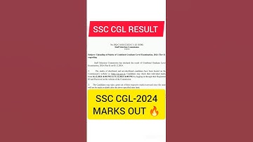 SSC CGL 2024 MARKS OUT. #ssccgl2024 #sscexam #cglmarks #cgl2024 #sscscamnews #viralshorts #ssc2024
