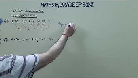 Set 6. Logical Reasoning, Number Series, Maths by Pradeep Soni