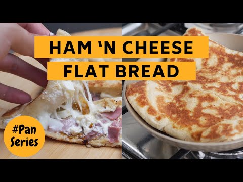 HAM ‘N CHEESE FLAT BREAD ( Turkish Flat Bread / Gozleme ) #panseries 01