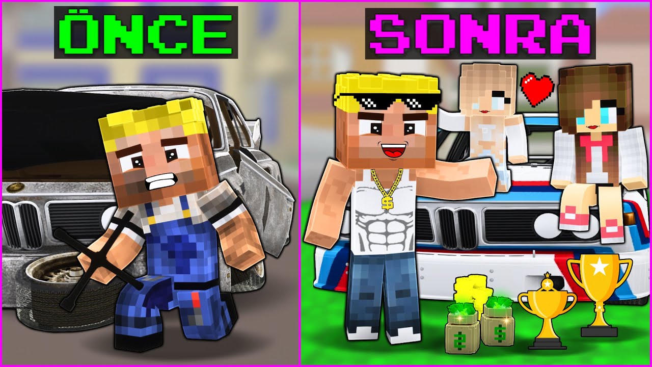 ARABA YARIŞÇISI EFEKAN ARABASINI MODİFİYE ETTİ! 😱 -Minecraft