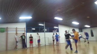 Tehnika Kik Boksa 14 Usavršavanje Nožne Tehnike Rad U Parovima