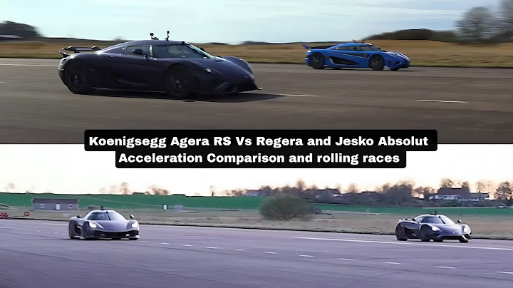 Koenigsegg Agera RS Vs Regera and Jesko Absolut Rolling Race And Acceleration Comparison