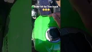 Rider Hit By Tow Truck (Aftermath)