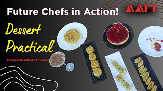 Bsc Culinary Arts Dessert Practical Hospitality & Tourism Students In Action Aaft Noida