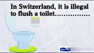 In Switzerland, it is illegal to flush a toilet. #brainteasers #kbcgk #gkindia #gkinhindi #seo screenshot 4