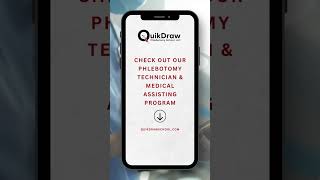 Check out our top-notch Phlebotomy Technician & Medical Assisting program at Quikdraw Phlebotomy...