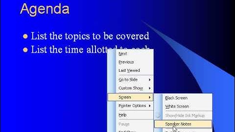 PowerPoint 2003 Tutorial Adding Speaker Notes Microsoft Training Lesson 14.3