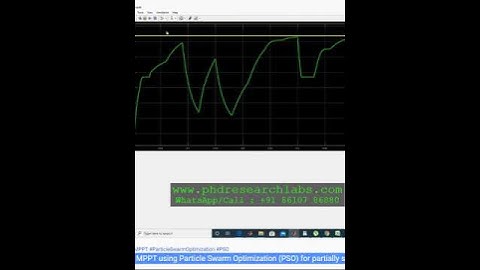 PV MPPT using Particle Swarm Optimization (PSO) for partially shaded PV array