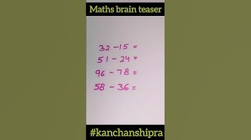 Math brain teaser | maths tricky puzzle #shorts #maths #viral #trending #brainteaser #mathspuzzles