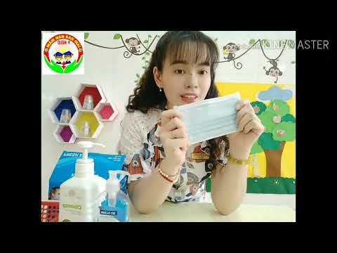 Clip hướng dẫn cách đeo khẩu trang đúng cho bé (trường mầm non ban mai)