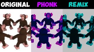 Happy Monkey Circle Original Vs Phonk Vs Remix