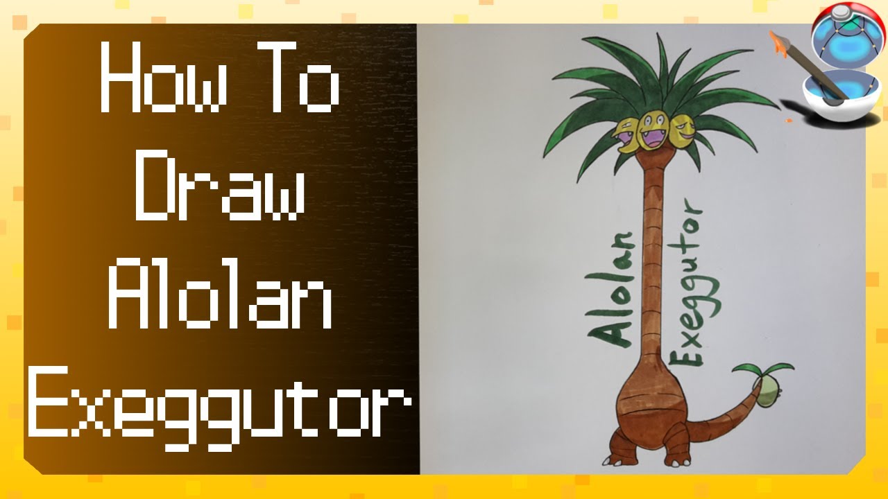 Tutorial de Desenho Alolan Exeggutor