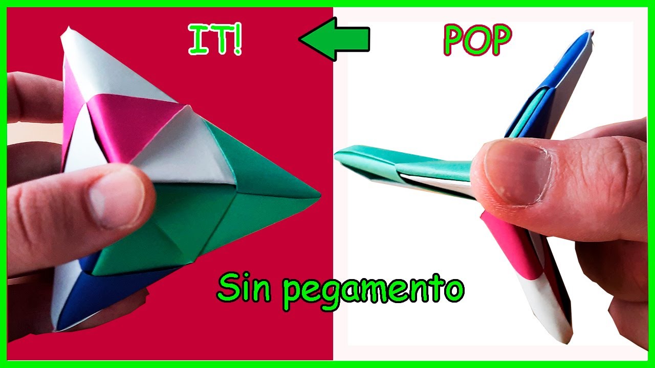 ⫸ JUGUETE ANTIESTRÉS DE PAPEL 😲 | Origami 3D | 3 piezas de Papiroflexia Fácil✅