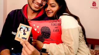 I Love You Forever Cushion And Soft Toy With Photo Magnet Valentines Combo #indigifts screenshot 4