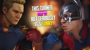 MK1 All Homelander vs Peacemaker Intro Dialogues