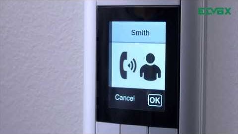 GLOBAL SECURITY - PIXEL video door entry panel Programming the Contacts List 2