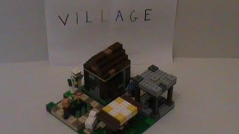 Lego Minecraft,the village MOC