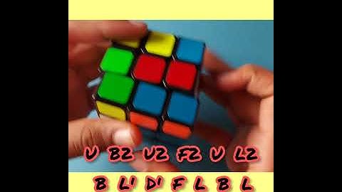 HOW TO MAKE SPIRAL PATTERN ON A 3*3 RUBIKS CUBE #SHORTS#RUBIKSCUBEPATTERN#SPIRALPATTERNONARUBIKSCUBE