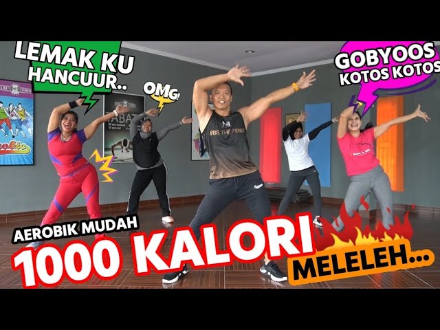 AEROBIK PENURUNAN BERAT BADAN | BAKAR 1000 KALORI class=