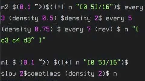tidalcycles live coding - blif