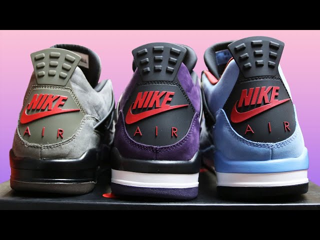 Purple TRAVIS SCOTT Air Jordan 4 SAMPLE Family & Friends 