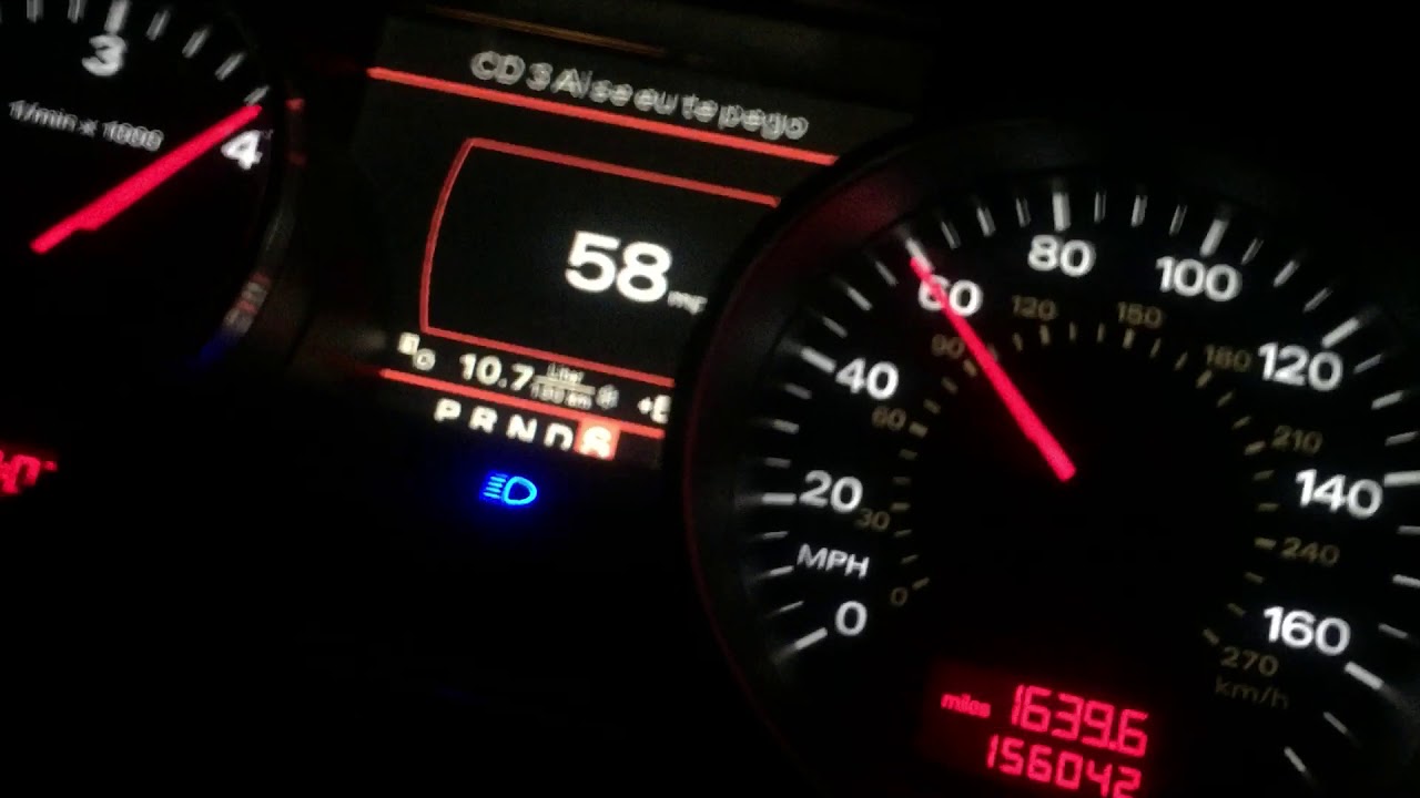 Audi A8 3.0 TDI acceleration 0-200 km/h - YouTube
