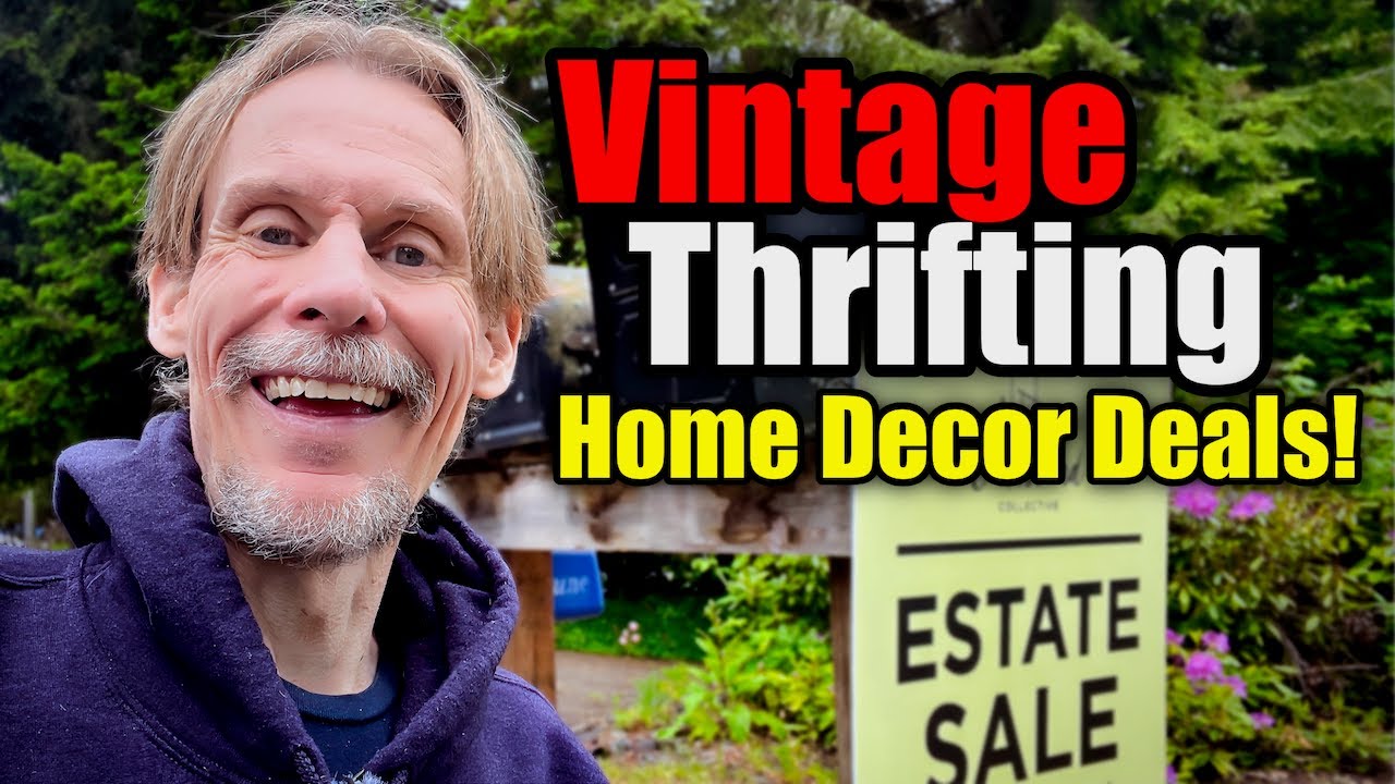 Estate Sale & Flea Market Thrifting for Vintage Decor & Collectibles!