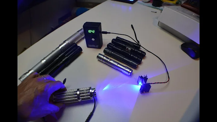 Ebay 1W laser 1000Mw burning torch tested on Laser power meter