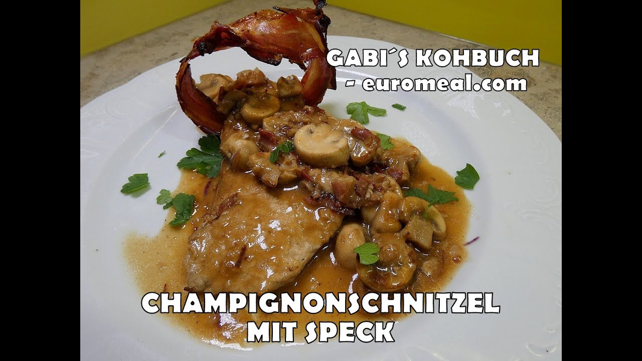 So schnell und einfach machst du CHAMPIGNONSCHNITZEL MIT SPECK