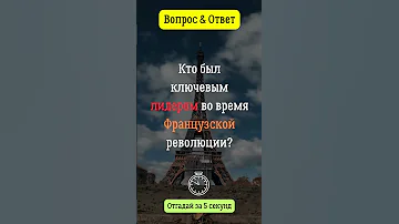 Кто был ключевым лидером во время французской революции?  #вопросответ #классика #революция #москва