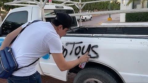 GRAFITIAMOS TODA LA RANGER Y ESTA FUE LA REACCIÓN DE MI APÁ‼️ (LOS TOYS)