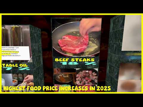HIGHEST FOOD PRICE INCREASES IN 2025 data food price grocery 26-05-12,19