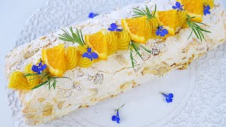 видео: Меренговый Рулет с АПЕЛЬСИНОВЫМ КУРДОМ 🍥 Все тонкости приготовления 🍥 картинка: Меренговый Рулет с АПЕЛЬСИНОВЫМ КУРДОМ 🍥 Все тонкости приготовления 🍥