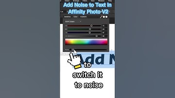 Quickly Add Noise to Any Text in Affinity Photo V2 #shorts #affinityphoto #graphicdesign