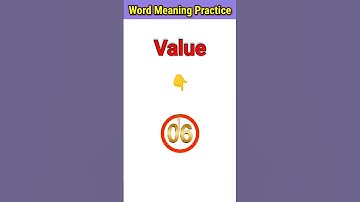 Value Meaning In Hindi | Word Meaning Practice | Daily Use Words | #short #Viral #learnbyrajnish
