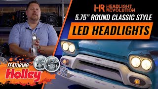 Period Correct Styling With Modern Technology | Holley RetroBright 5.75' Round LED Headlights